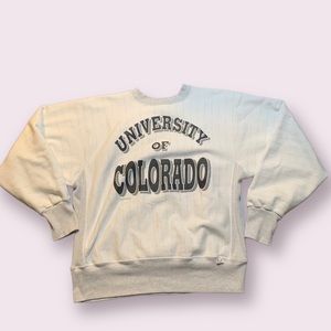 VINTAGE UNIVERSITY OF COLORADO SWEATER ⚾️